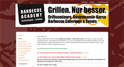 Desktop Screenshot of barbecue-academy.com